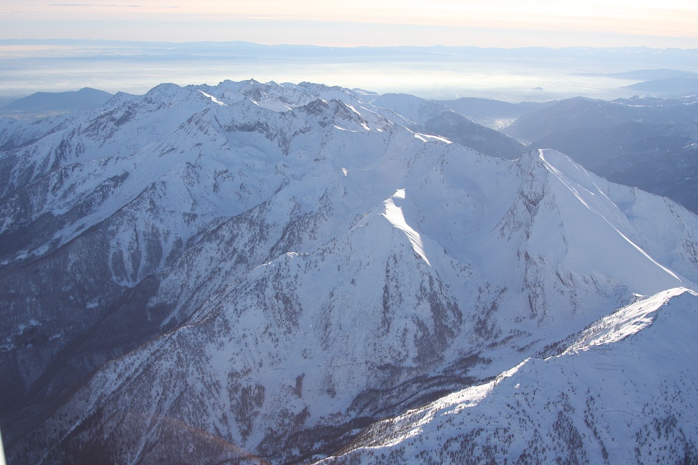 Vista aerea del massiccio Orsiera-Rocciavrè